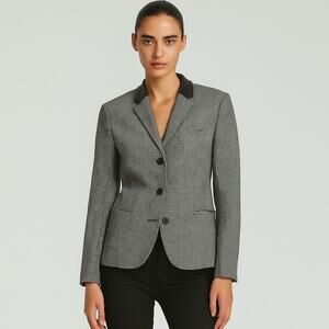 The Kooples Men's 3 button Blazer Jacket in Houndtooth Fitted size 48